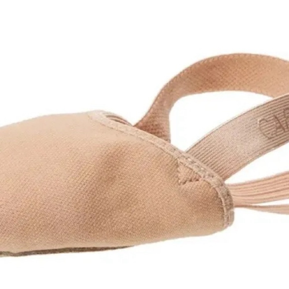 Capezio canvas pirouette ll lyrical turner shoes size L nude